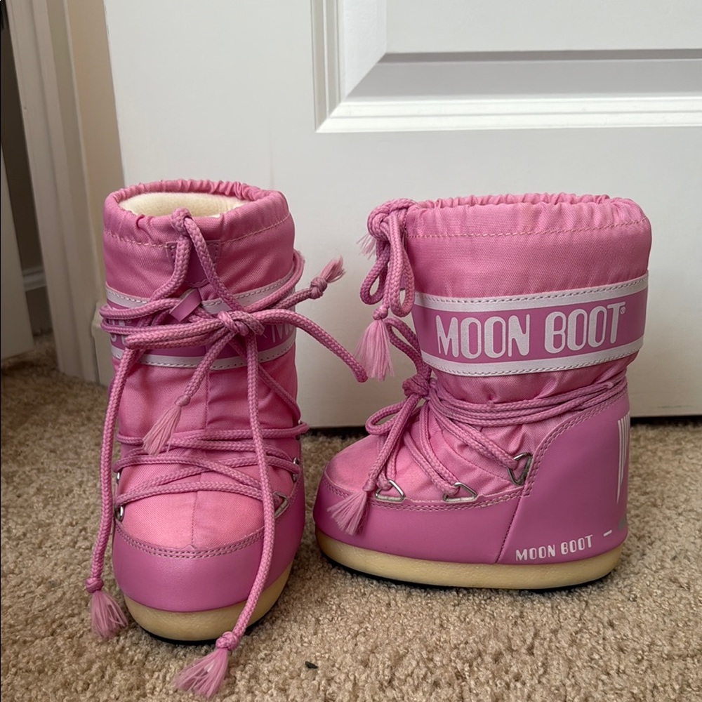 Moon Boot Kids Pink Winter Boots